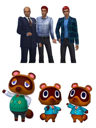 Illustration for article titled Animal Crossing Characters, Humanized in Sims 4